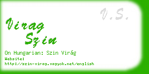 virag szin business card